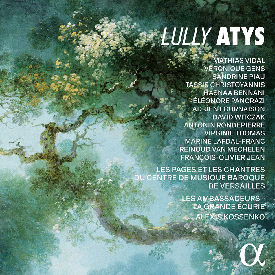 the album cover for Mathias Vidal - Lully: Atys