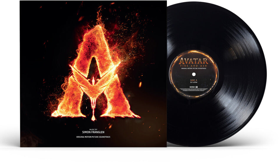 the album cover for Simon Franglen - Avatar: Fire And Ash - O.S.T.