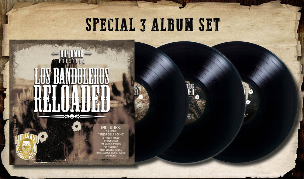 the album cover for Don Omar - Bandoleros Reloaded