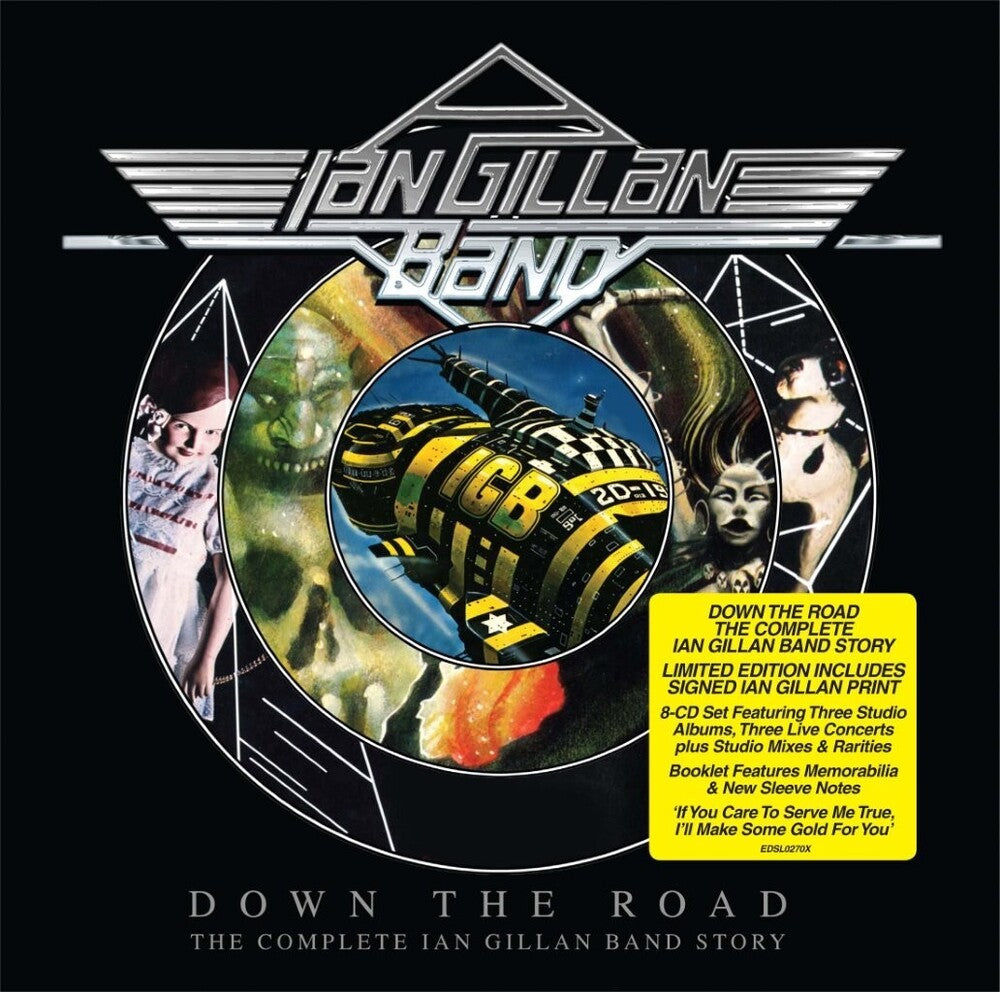 the album cover for Ian Gillan  Band - Down The Road: The Complete Ian Gillan Band Story