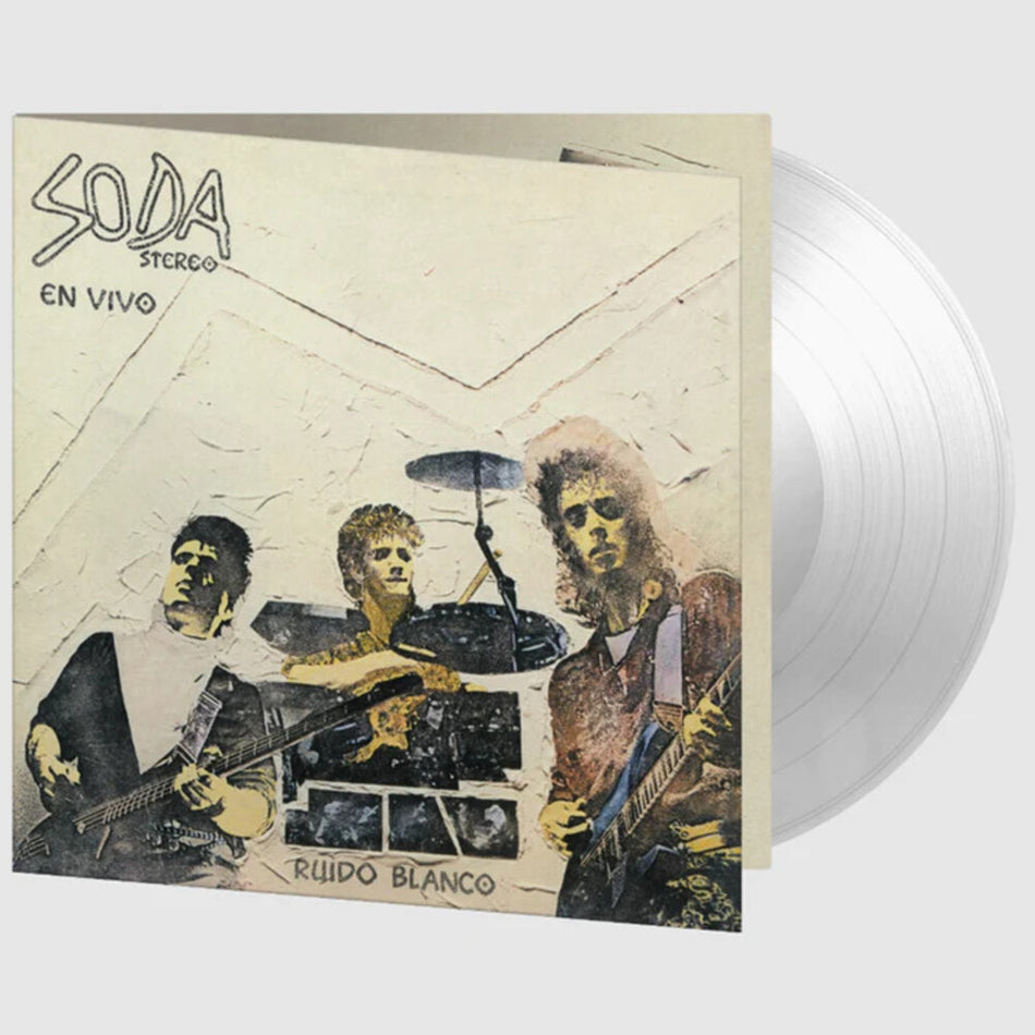 the album cover for Soda Stereo - Ruido Blanco: En Vivo [Clear Vinyl] [Limited Edition] [180 Gram] (Hol)