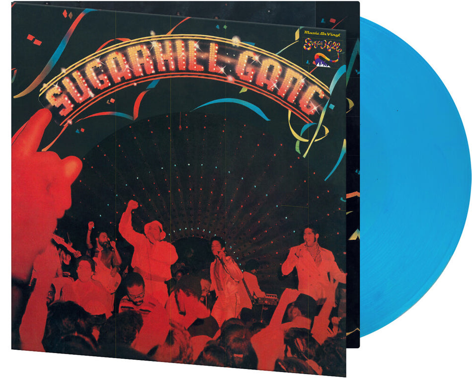 the album cover for Sugarhill Gang - Sugarhill Gang [Clear & Blue Marble 180 Gram]