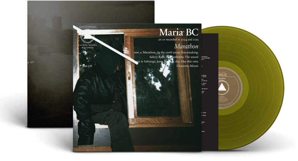 the album cover for Maria BC - Marathon [Seaweed Green]