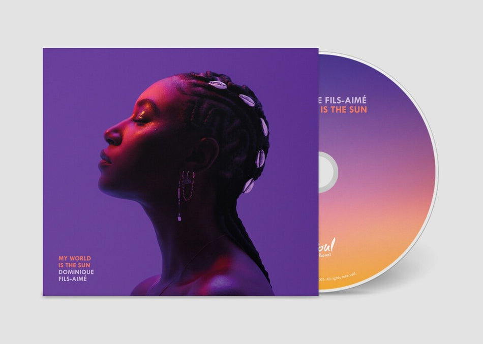 the album cover for Fils-Aime, Dominique - My World Is the Sun
