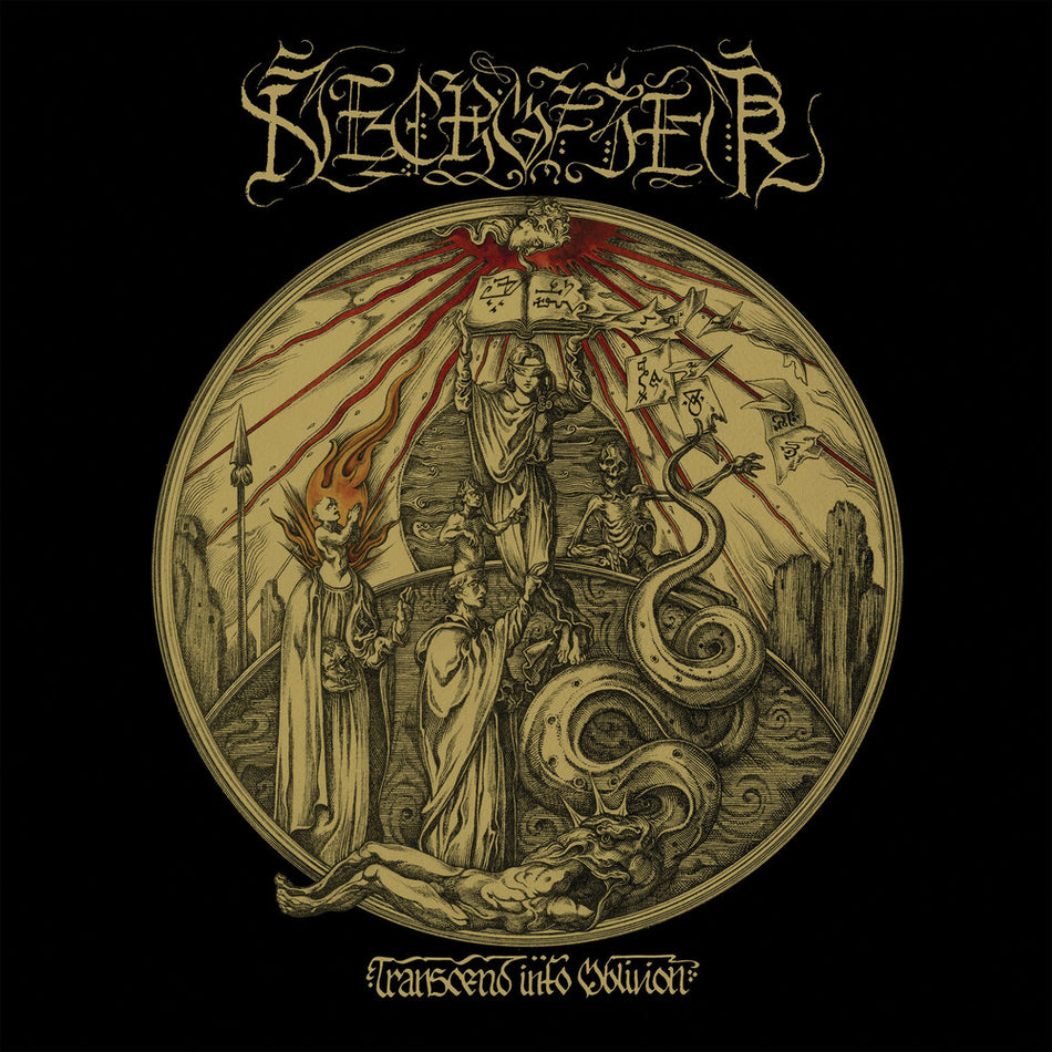 the album cover for Necrofier - Transcend into Oblivion