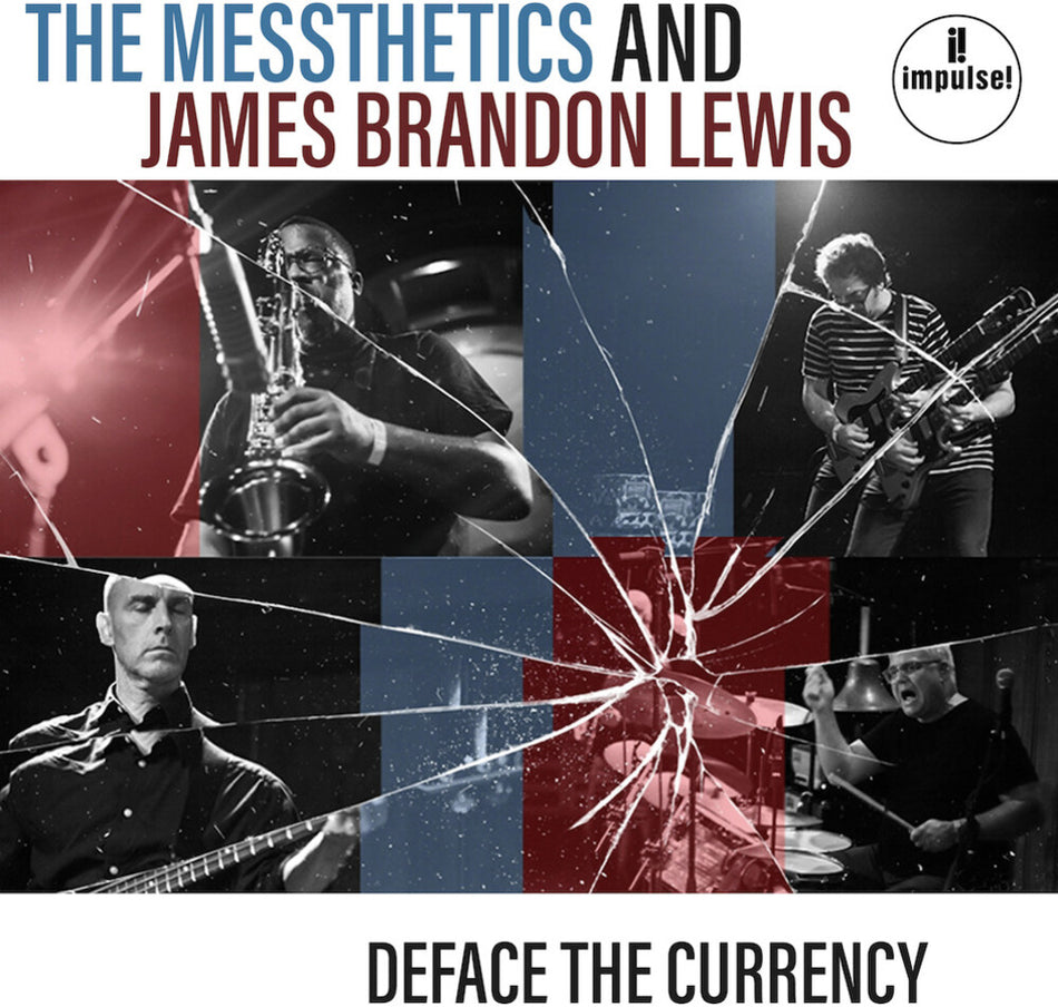 the album cover for Messthetics / James Lewis  Brandon - Deface The Currency