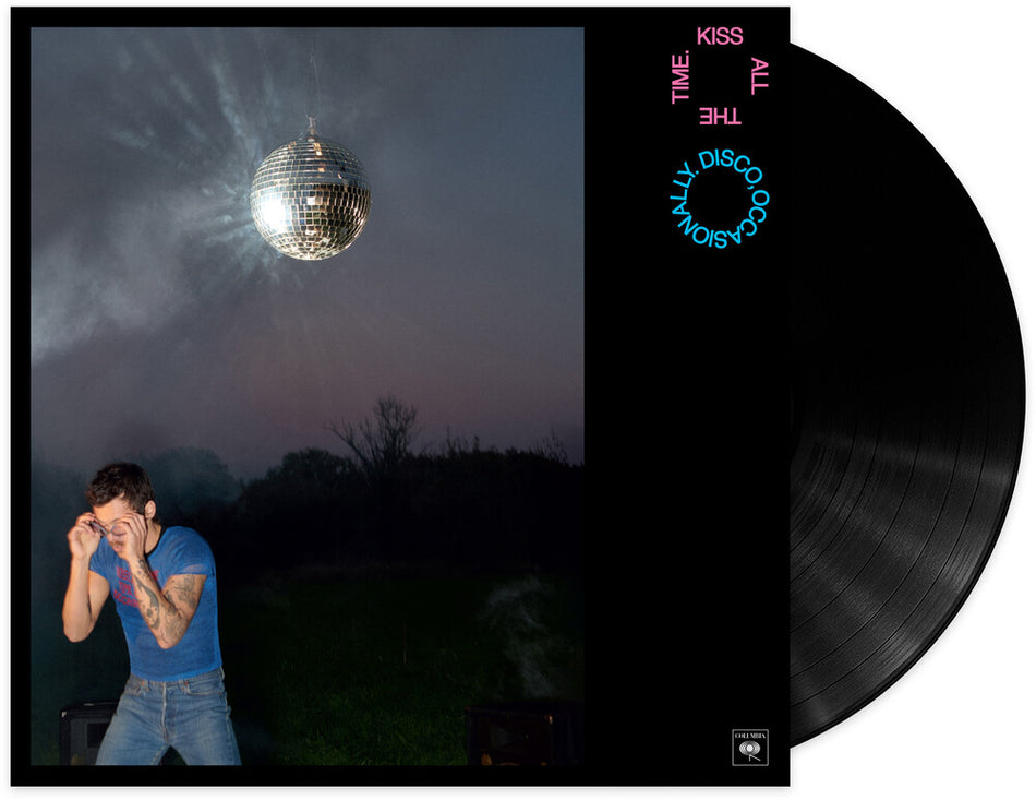 the album cover for Harry Styles - Kiss All The Time. Disco, Occasionally.