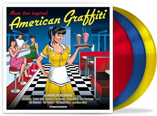 VARIOUS ARTISTS - AMERICAN GRAFFITI (RED/YELLOW/BLUE VINYL)