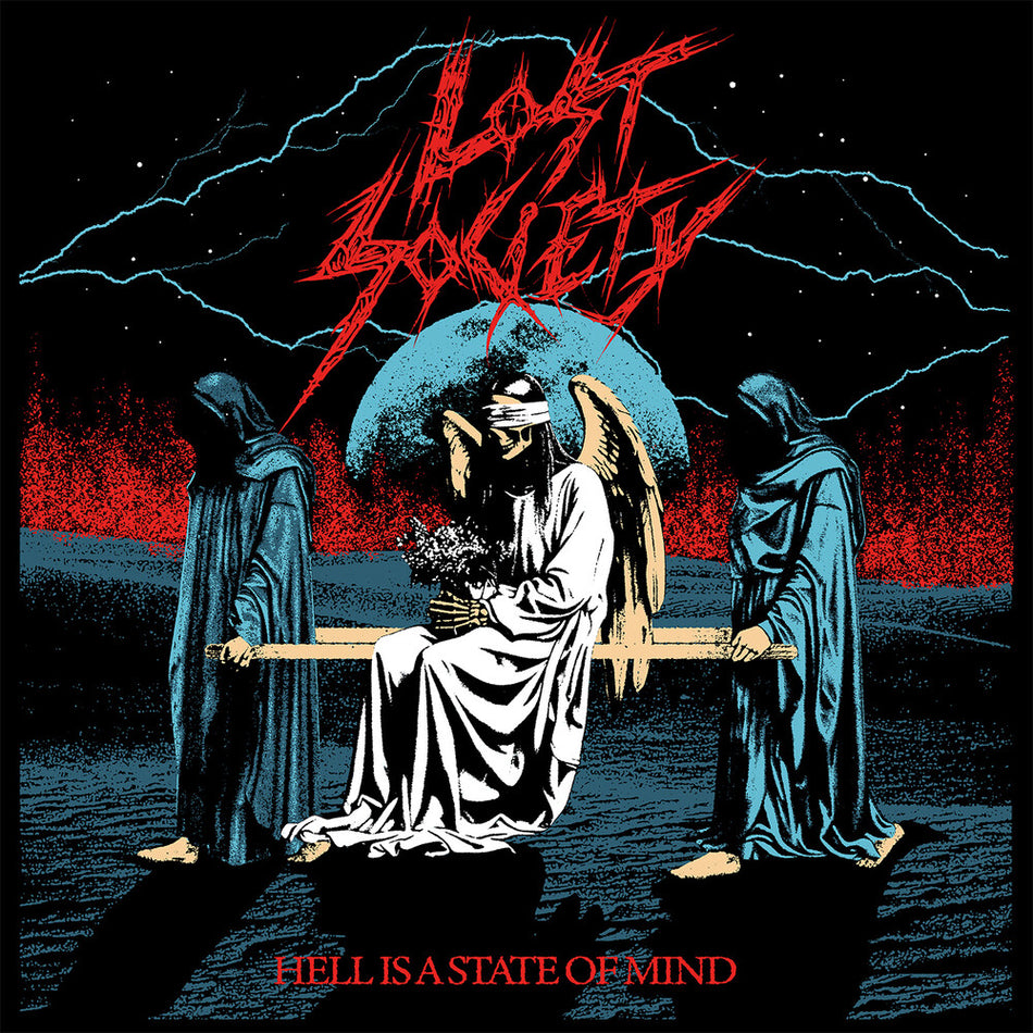 the album cover for Lost Society - Hell Is A State Of Mind [Clear Vinyl] (Red)
