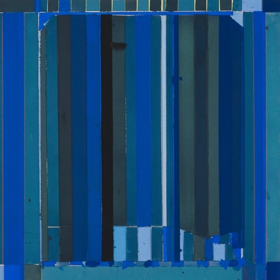 the album cover for Jessica Williams - Blue Abstraction: Prepared Piano Project 1985-1987