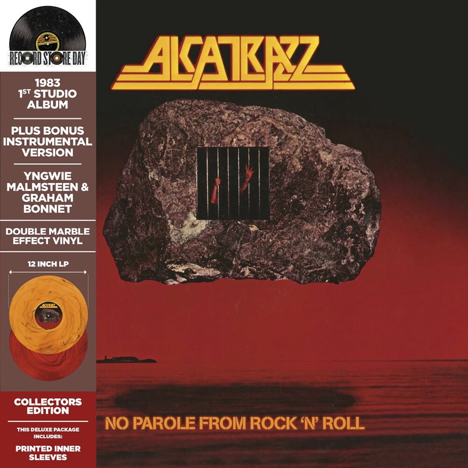 the album cover for Alcatrazz - No Parole From Rock 'n' Roll [Colored Vinyl] [Deluxe] [RSD 2026]