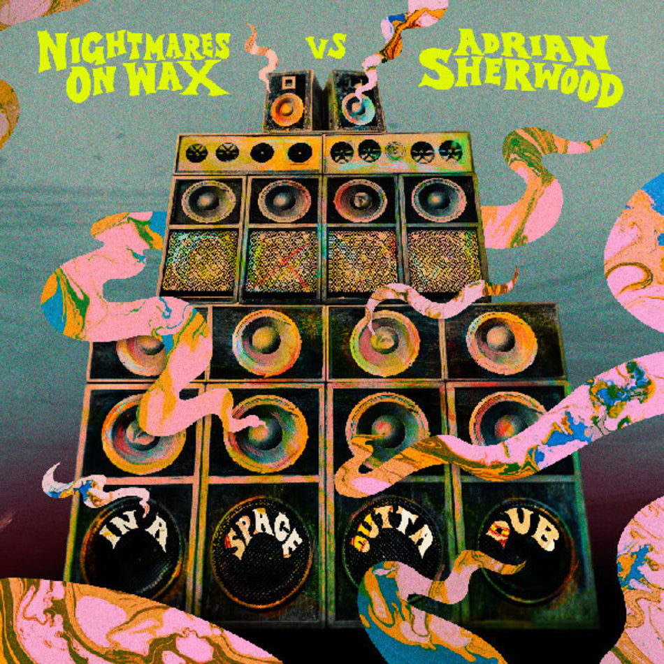 the album cover for Nightmares On Wax Vs Adrian Sherwood - In A Space Outta Dub [Red]