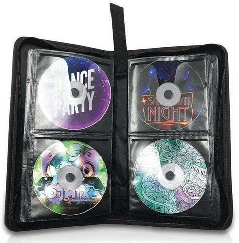 Maxell CD/DVD 96 Disc Capacity Zipper Case with plastic sleeves - Black