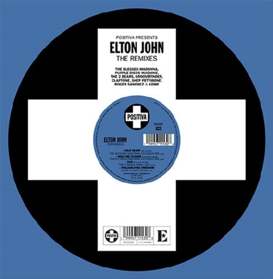 the album cover for Elton John - Positiva Presents: Elton John - The Remixes [RSD 2026]