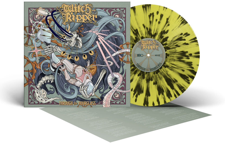 the album cover for Witch Ripper - Through The Hourglass [Yellow/Black]