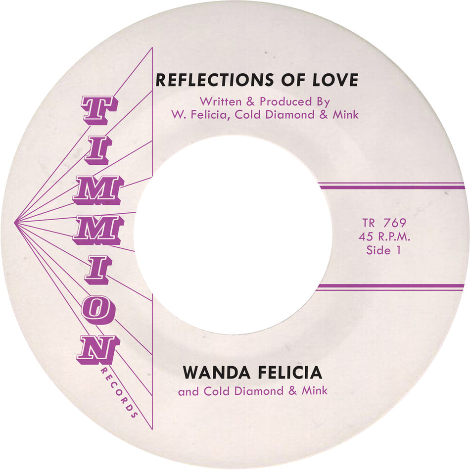 the album cover for Wanda Felicia / Cold Diamond & Mink - Reflections Of Love