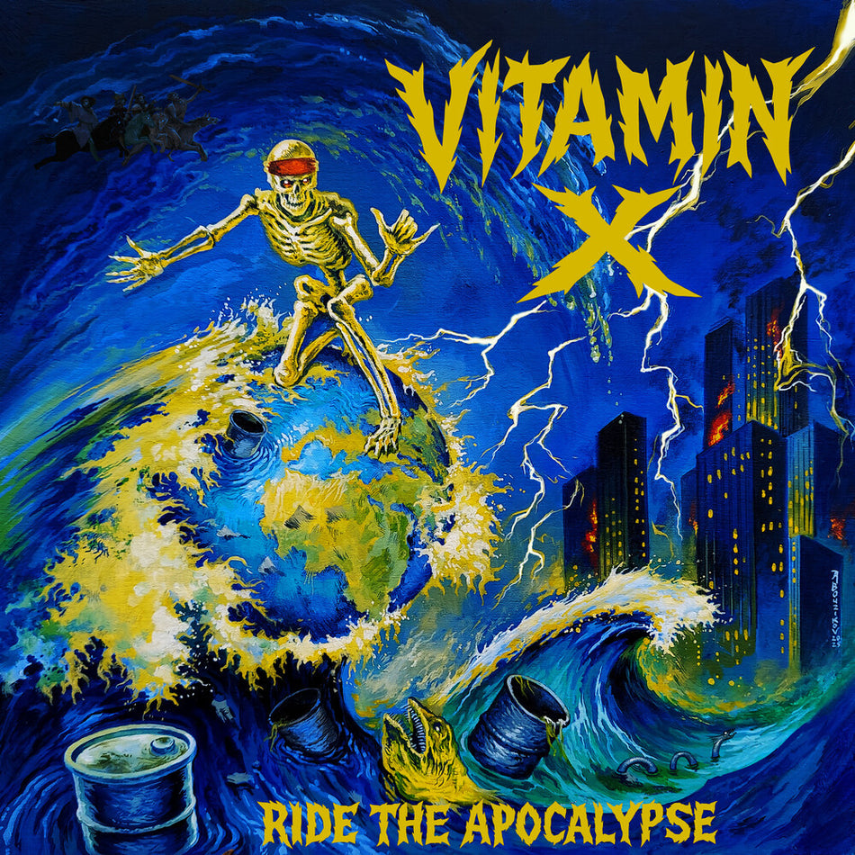 the album cover for Vitamin X - Ride The Apocalypse