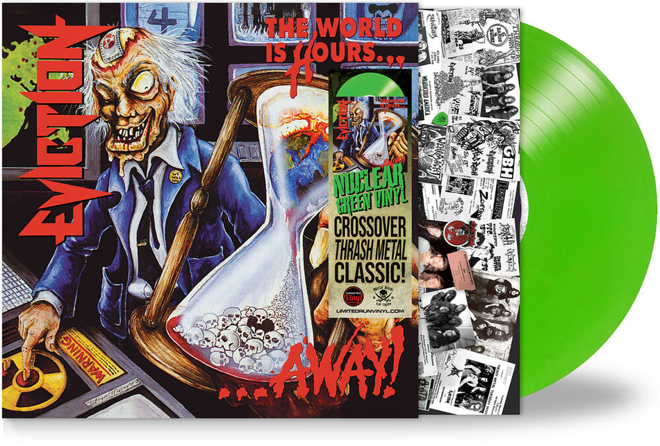 the album cover for Eviction - World Is Hours Away - Green [Colored Vinyl] (Grn) [Limited Edition]