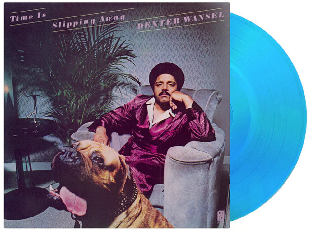 the album cover for Dexter Wansel - Time Is Slipping Away (Blue) [Colored Vinyl] [Limited Edition] [180 Gram]