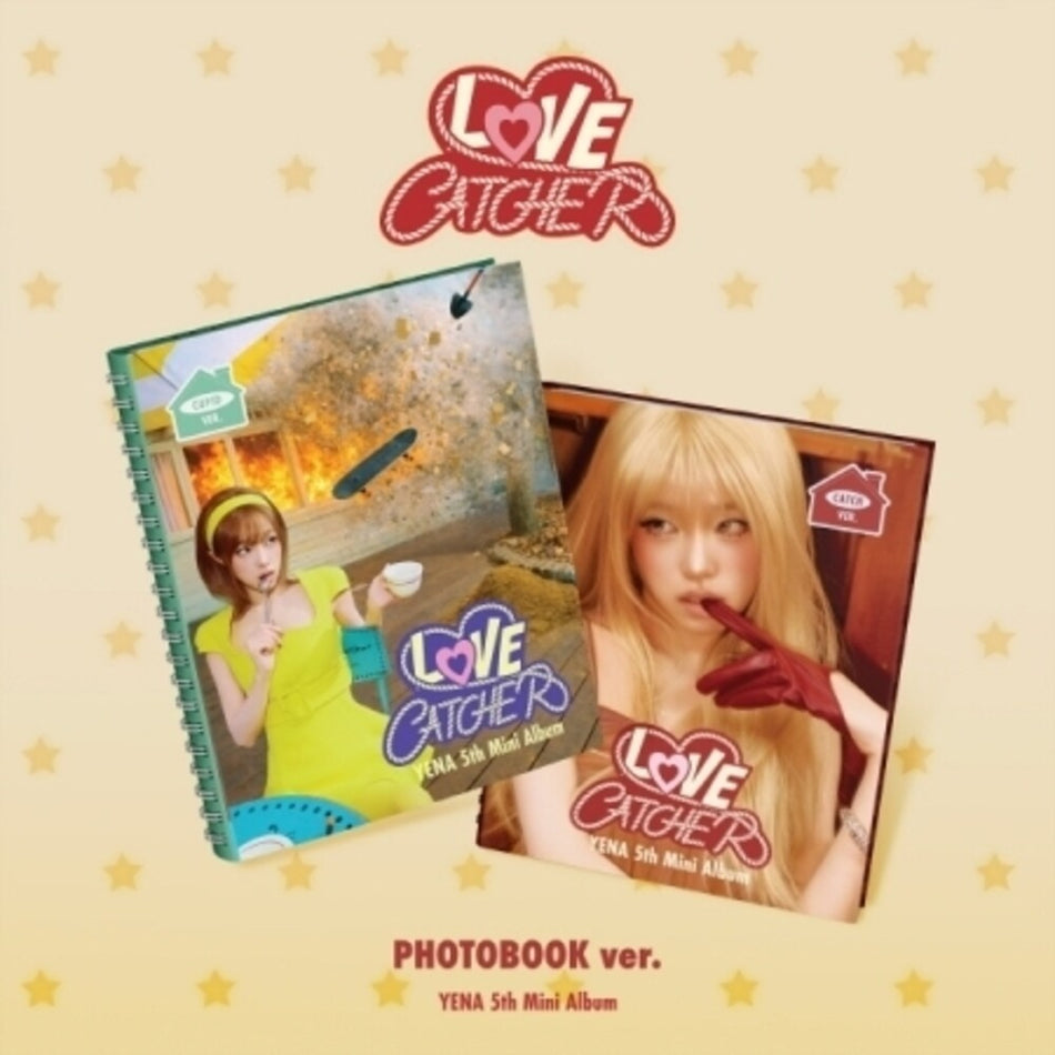 the album cover for Yena - Love Catcher - Photobook Version (Phob) (Asia)