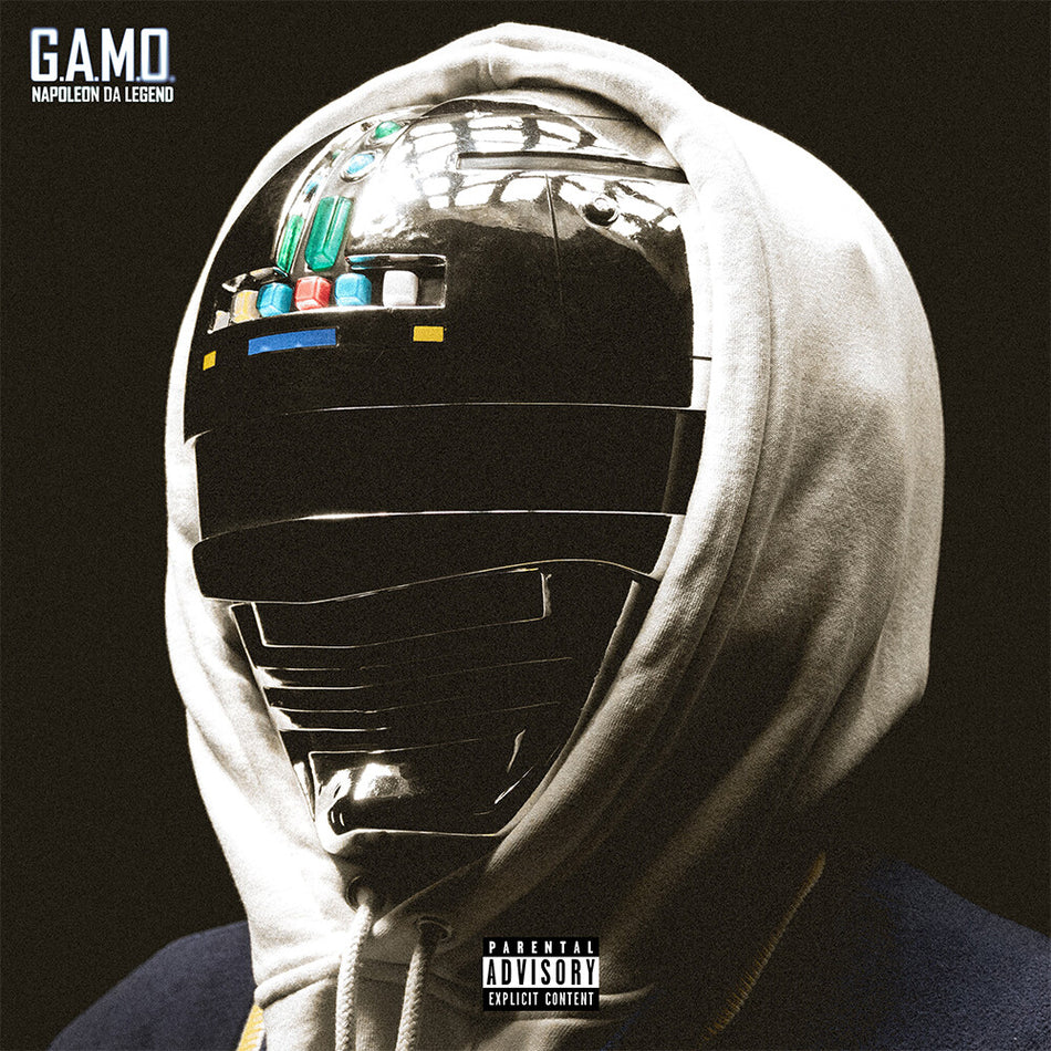 the album cover for Napoleon Da Legend - G.A.M.O. [Double Silver Galaxy Vinyl ]