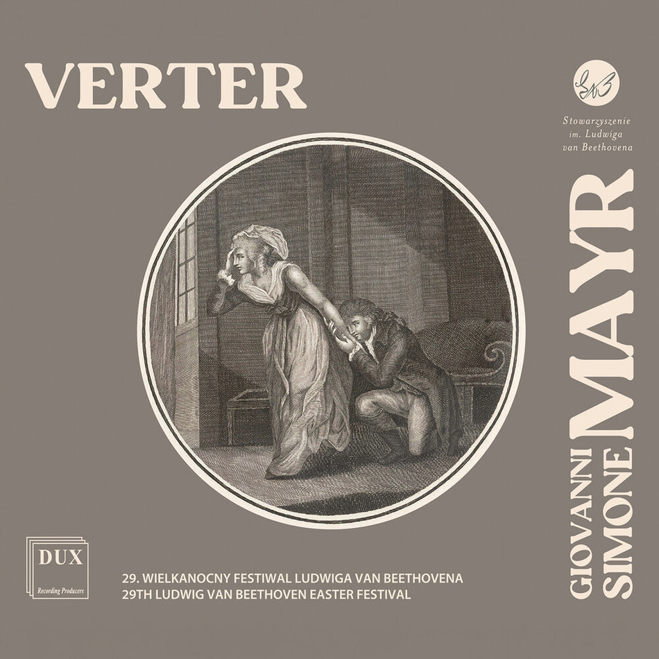 the album cover for Poznan Philharmonic Orchestra - Giovanni Simone Mayr: Verter