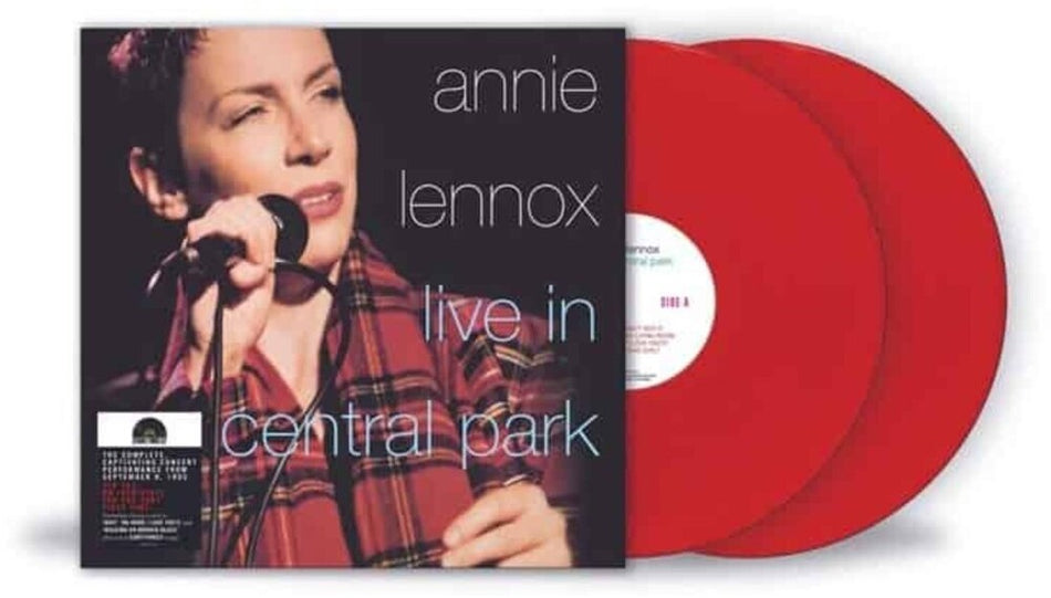 the album cover for Annie Lennox - Live In Central Park [Colored Vinyl] [Limited Edition] (Red) [Indie Exclusive]