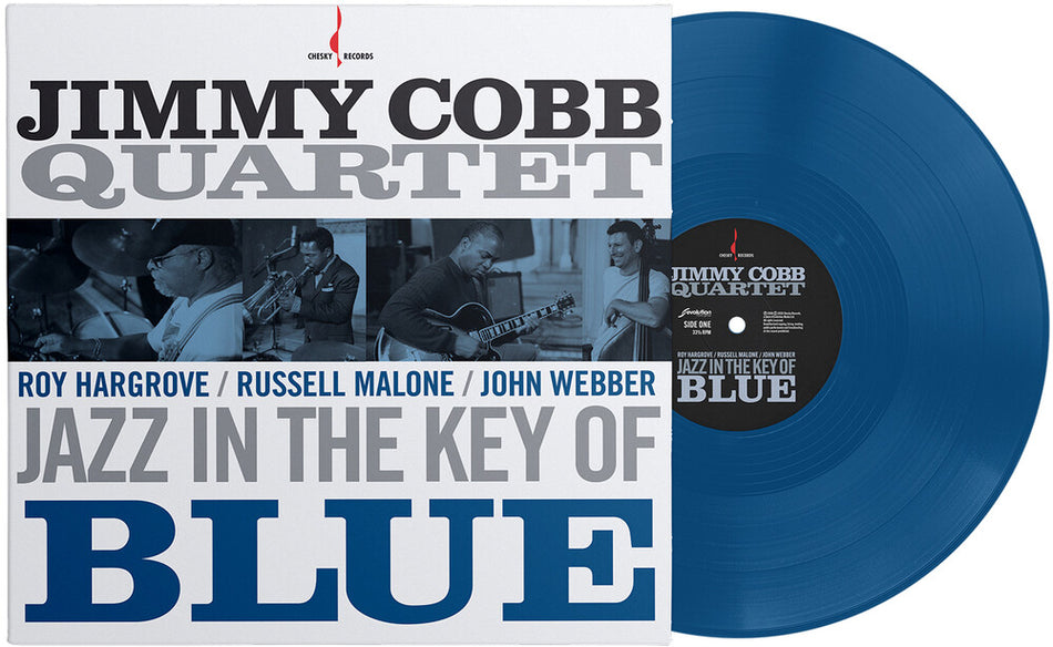 the album cover for Jimmy Cobb - Jazz In The Key Of Blue (Blue) [Colored Vinyl] [Limited Edition] [180 Gram]