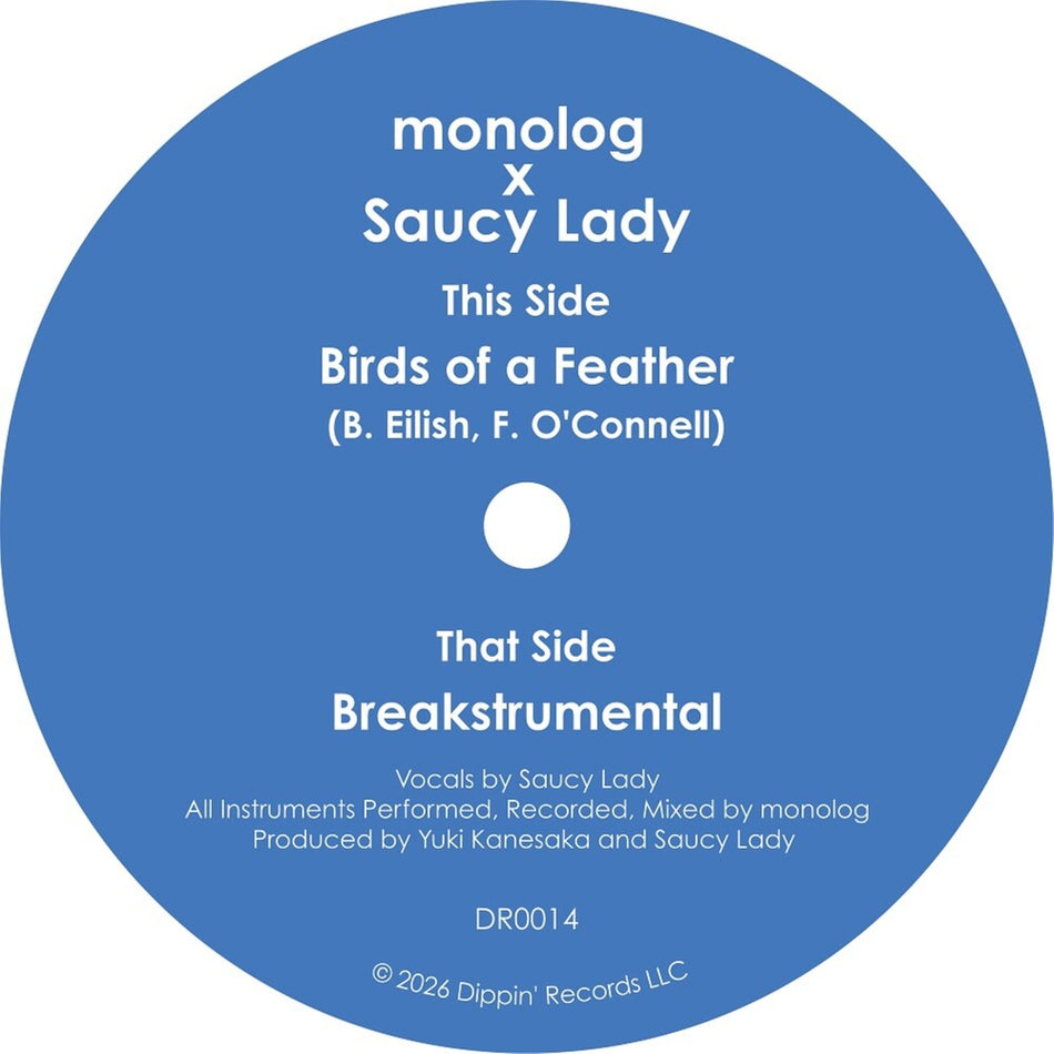 the album cover for Monolog & Saucy Lady - Birds Of A Feather