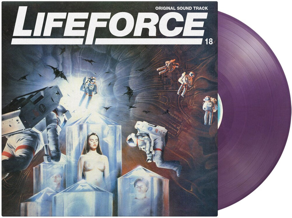 the album cover for Henry Mancini  (Colv) (Ltd) (Ogv) (Purp) (Red) - Lifeforce - O.S.T. [Colored Vinyl] [Limited Edition] [180 Gram] (Purp) (Red)