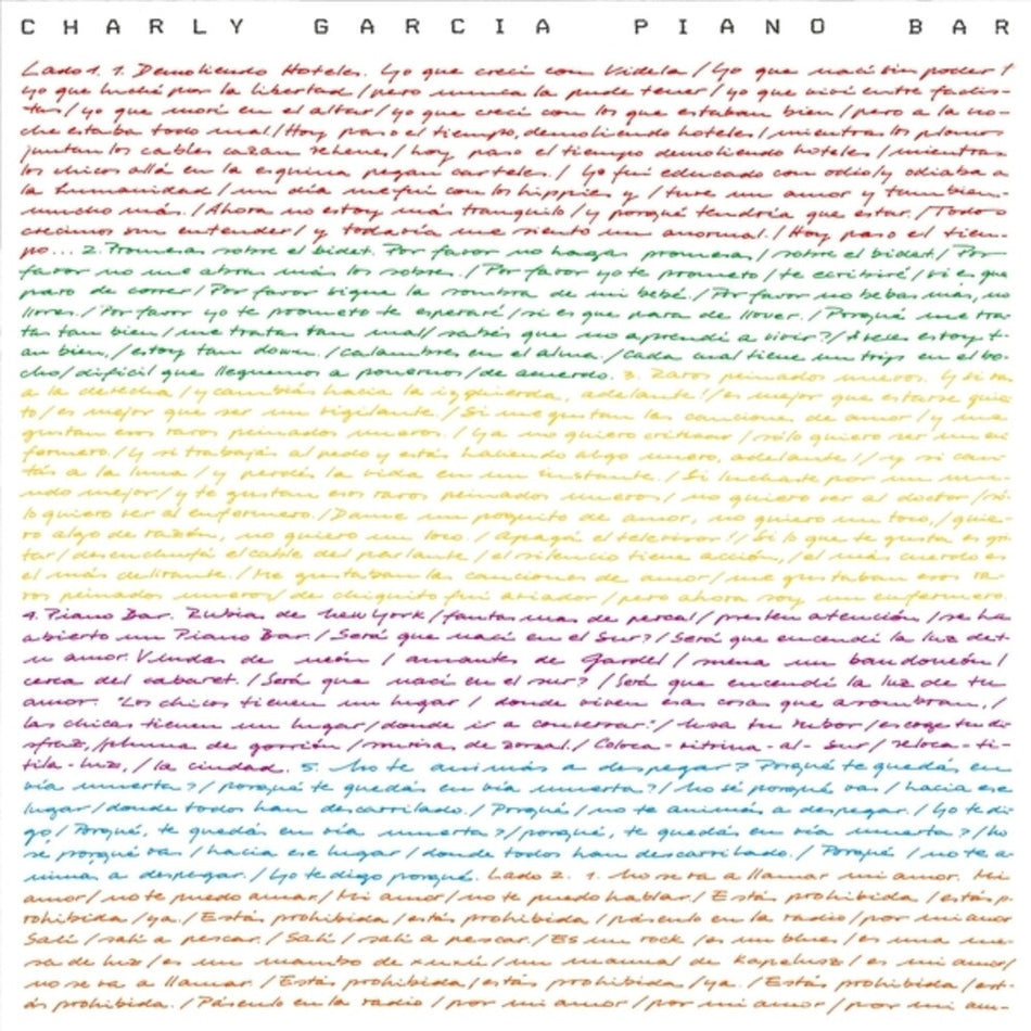 the album cover for Charly Garcia - Piano Bar