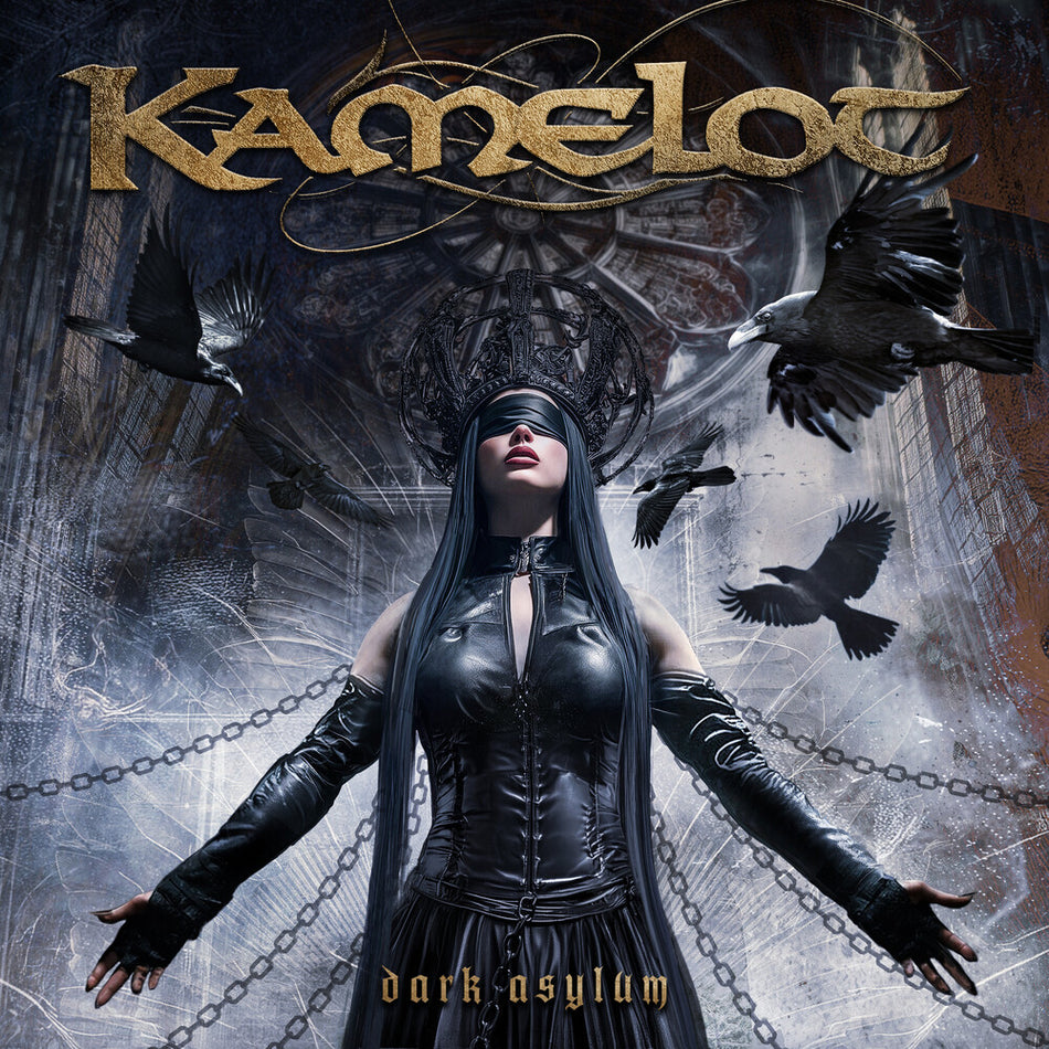 the album cover for Kamelot - Dark Asylum [Indie Exclusive Silver]