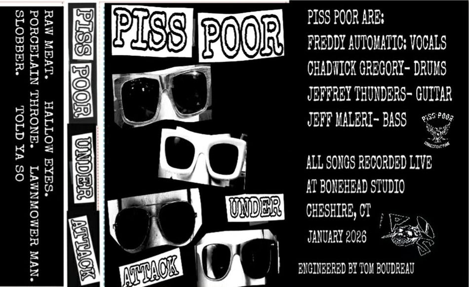 the album cover for Piss Poor - Under Attack