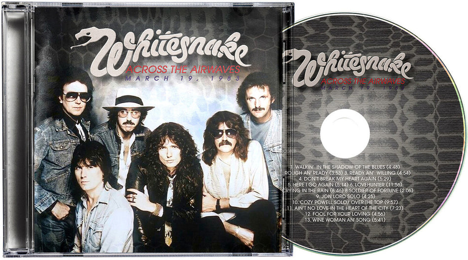 the album cover for Whitesnake - Across The Airwaves