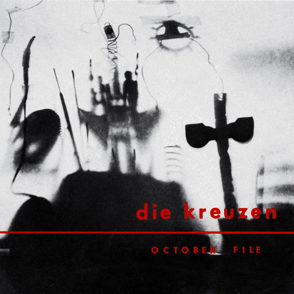 the album cover for Die Kreuzen - October File - Clear/Red/Black (Blk) [Clear Vinyl] (Red)