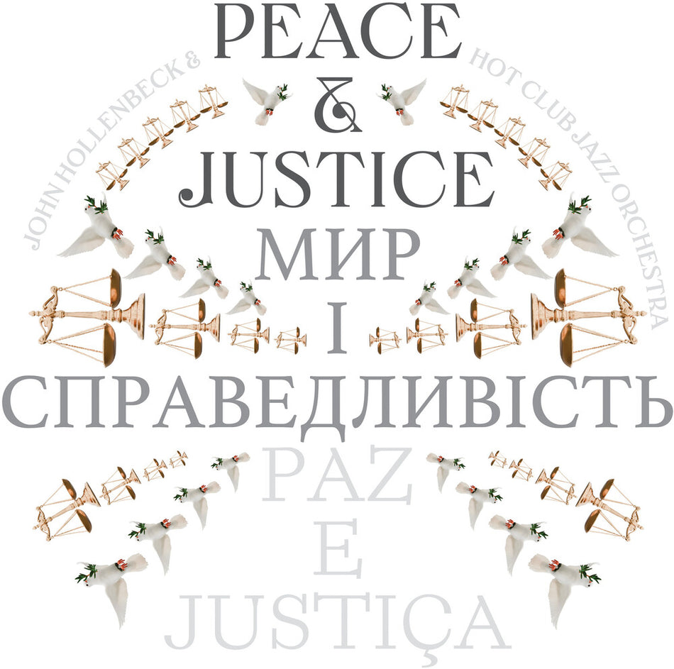 the album cover for John Hollenbeck - Peace And Justice