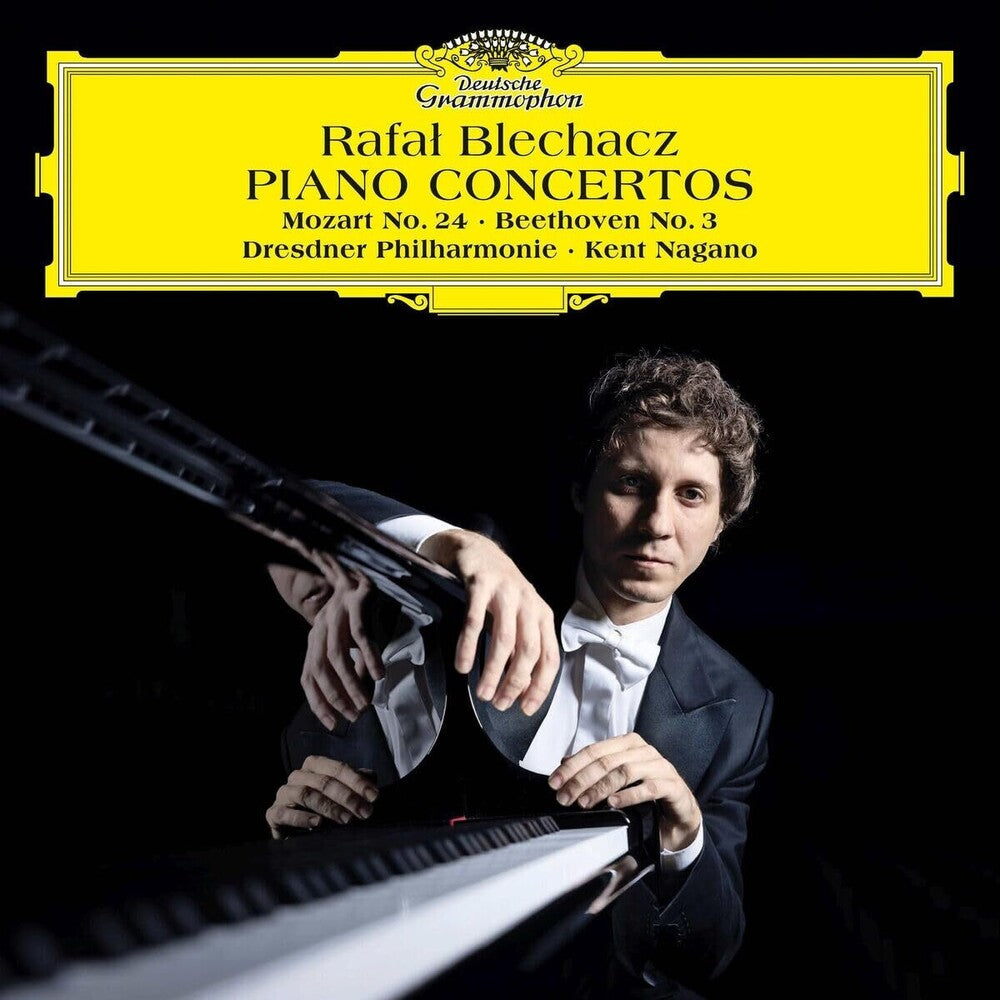 the album cover for Blechacz / Nagano / Dresdner Philharmonie - Piano Concertos: Mozart No. 24; Beethoven No. 3