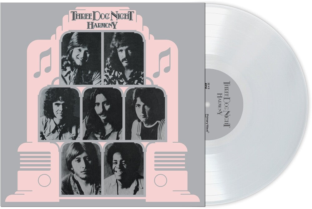 the album cover for Three Dog Night - Harmony [Clear Vinyl]