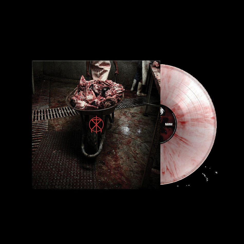 the album cover for To The Grave - Liberation Front [Indie Exclusive Crystal Red Marble]