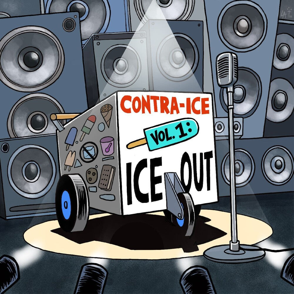 the album cover for Various Artists - Contra-Ice Vol. 1: Ice Out [Indie Exclusive Orange/Blue]