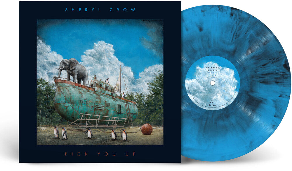 the album cover for Sheryl Crow - Pick You Up [Indie Exclusive Galaxy Blue]