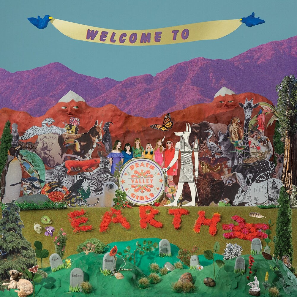 the album cover for Death Valley Girls - Welcome To Earth [Clear Vinyl] (Trq)