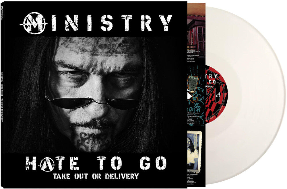 the album cover for Ministry - Hate To Go - Take Out Or Delivery [White]