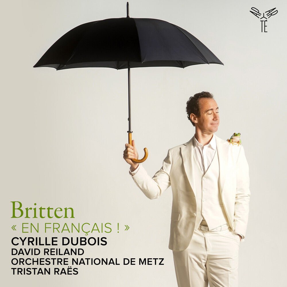 the album cover for Cyrille Dubois - Britten: En Francais