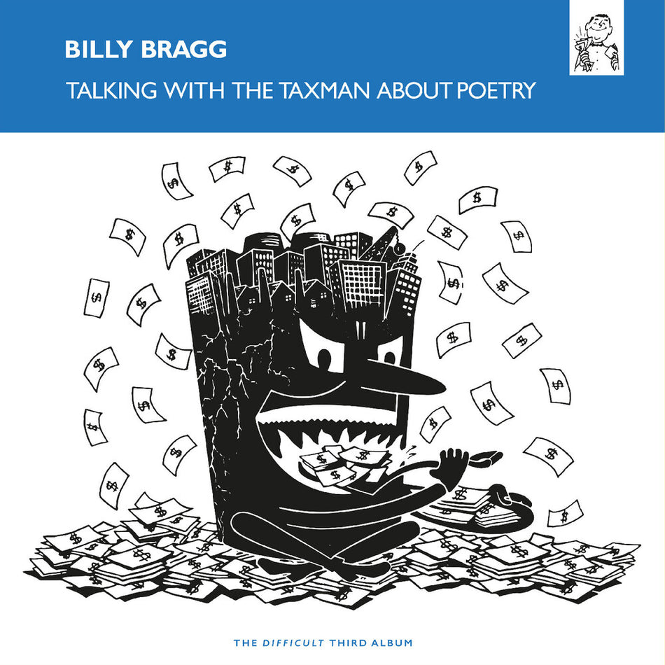 the album cover for Billy Bragg - Talking With The Taxman About Poetry [Solid Blue]