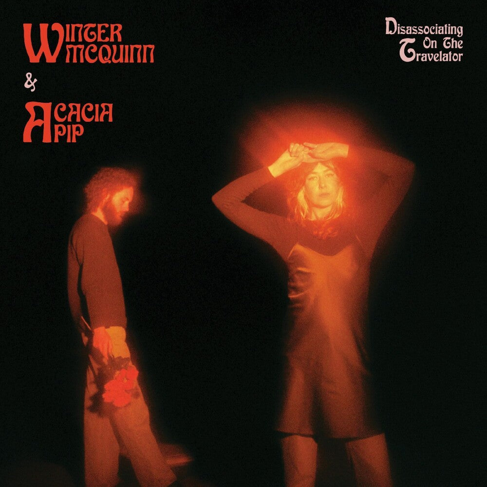 the album cover for Winter Mcquinn  / Acacia Pip - Disassociating On The Travelator - Pink/Mag/White