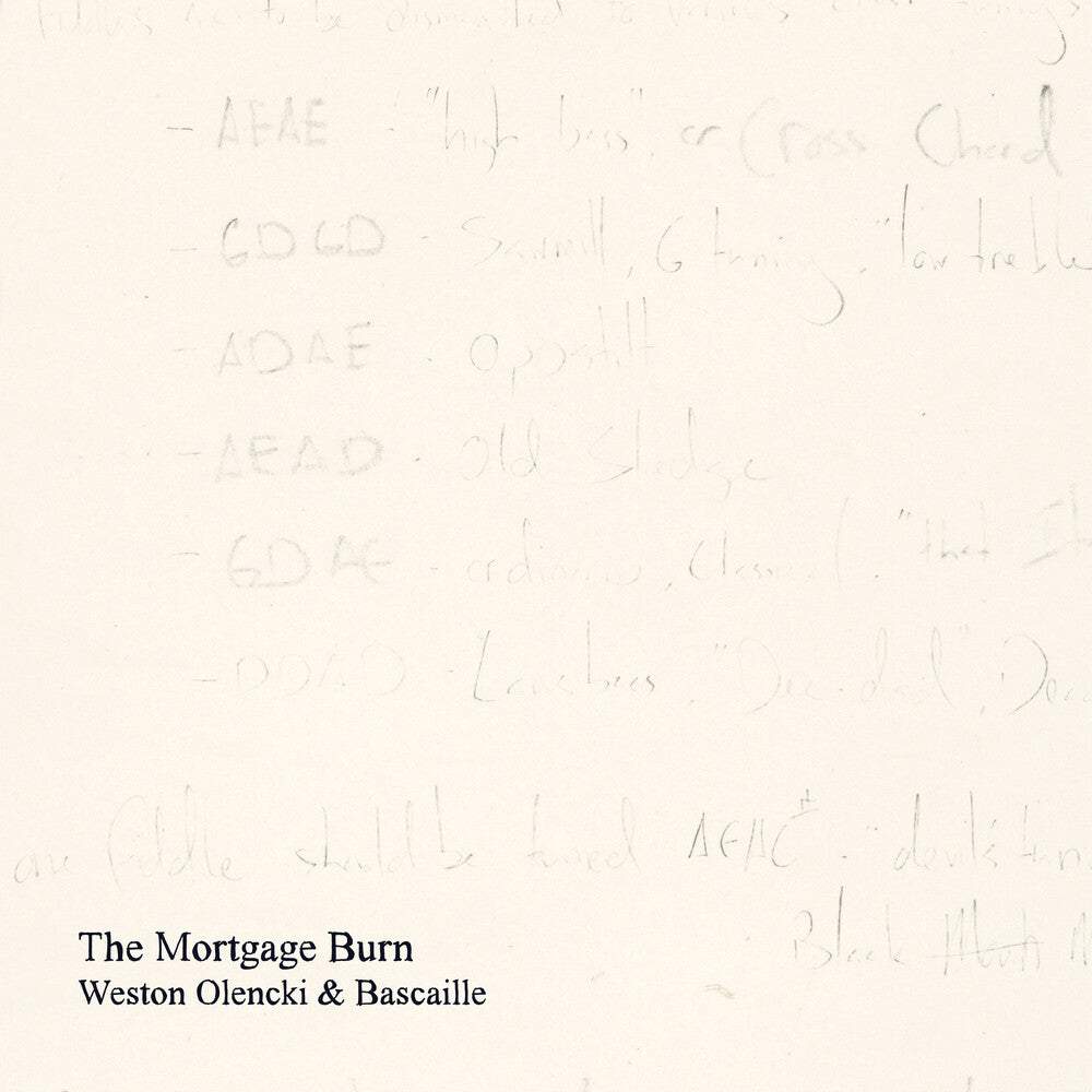 the album cover for Weston Olencki - Mortgage Burn