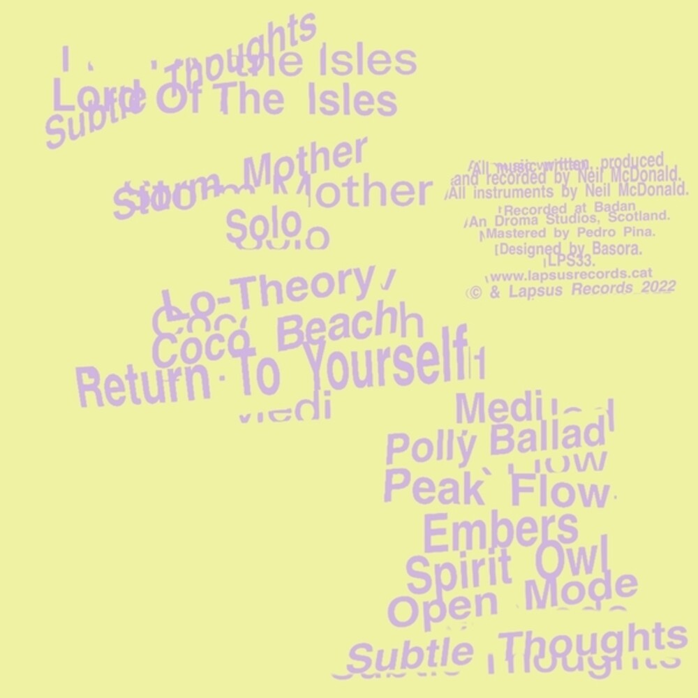 the album cover for Lord Of The Isles - Subtle Thoughts (Spla)
