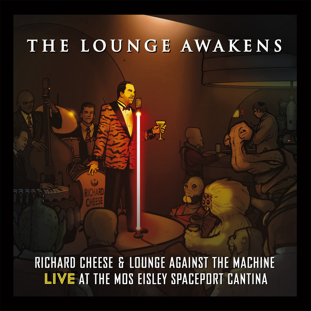 the album cover for Richard Cheese - Lounge Awakens - Red [Clear Vinyl] [Limited Edition] (Red)