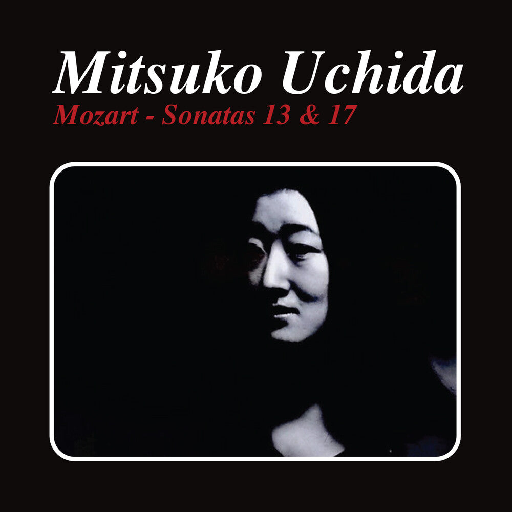 the album cover for MITSUKO UCHIDA - Mozart - Sonatas 13 & 17 (Mod)
